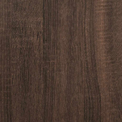 Bokhylla brun ek 40x35x76 cm konstruerat trä