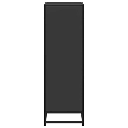 Bokhylla svart 40x35x107,5 cm konstruerat trä