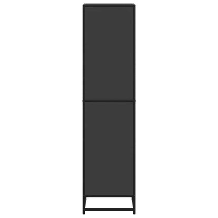Bokhylla svart 40x35x139 cm konstruerat trä