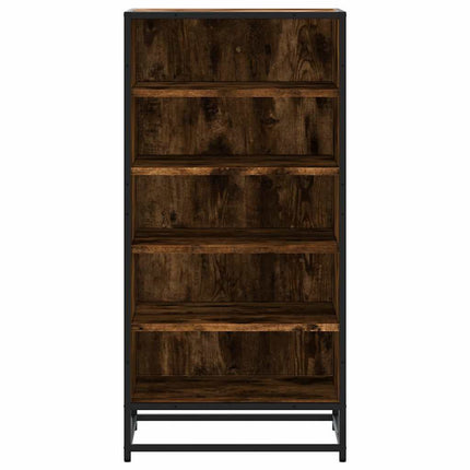 Skohylla rökfärgad ek 48x38x97,5 cm konstruerat trä