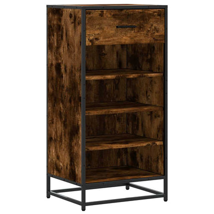 Skohylla rökfärgad ek 48x38x97,5 cm konstruerat trä