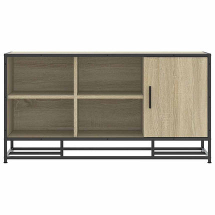 Skobänk sonoma-ek 100x40x53,5 cm konstruerat trä och metall