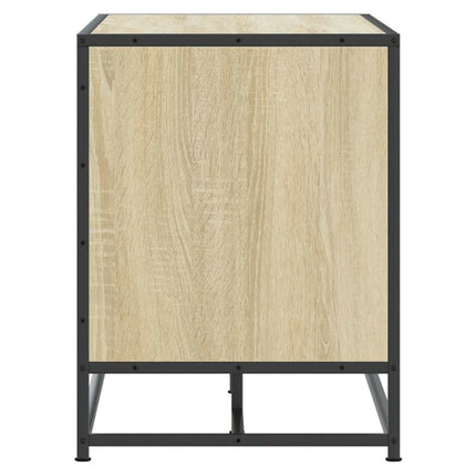Skobänk sonoma-ek 100x40x53,5 cm konstruerat trä och metall