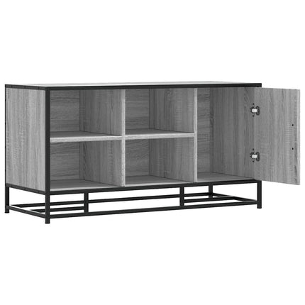 Skobänk grå sonoma 100x40x53,5 cm konstruerat trä och metall