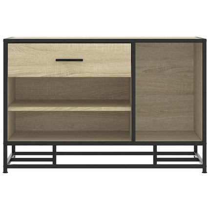 Skobänk sonoma-ek 80x40x53,5 cm konstruerat trä och metall