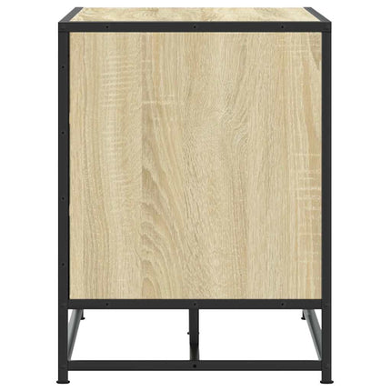 Skobänk sonoma-ek 80x40x53,5 cm konstruerat trä och metall