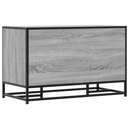 Skobänk grå sonoma 84x40x53,5 cm konstruerat trä och metall
