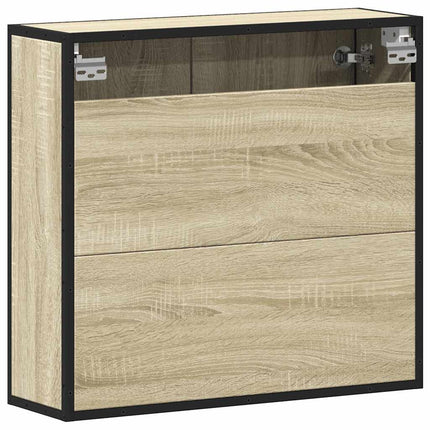 Badrumsspegelskåp Sonoma Ek 65x20x60 cm konstruerat trä