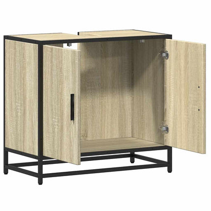 Badrumsskåp Sonoma Ek 65x33x60 cm Konstruerat trä