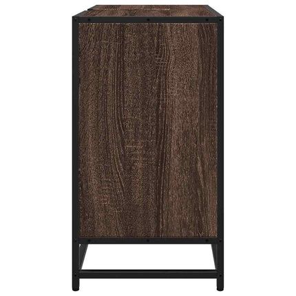 Tvättställsskåp brun ek 65x33x60 cm konstruerat trä