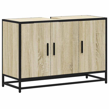 Badrumsskåp Sonoma Ek 90x33x60 cm Konstruerat trä