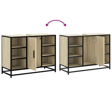 Badrumsskåp Sonoma Ek 80x33x60 cm Konstruerat trä