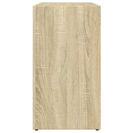 Tvättställsskåp sonoma-ek 60x33x60 cm konstruerat trä