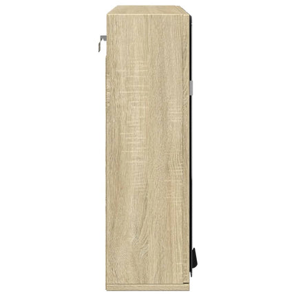Spegelskåp för badrum sonoma-ek 64,5x20x66,5 cm konstruerat trä