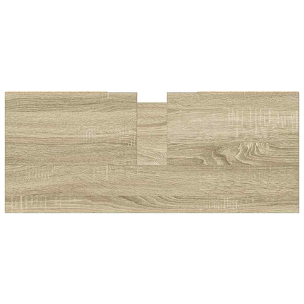 Badrumsskåp sonoma-ek 80x33x60 cm konstruerat trä