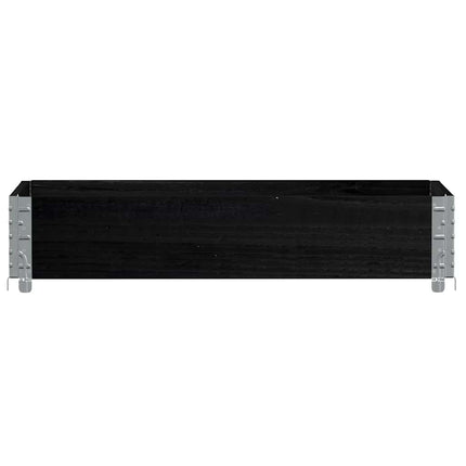Odlingslåda svart 100x50 cm massiv furu