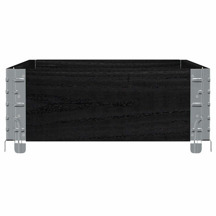 Odlingslåda svart 100x50 cm massiv furu