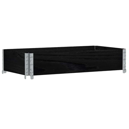 Odlingslåda svart 100x50 cm massiv furu