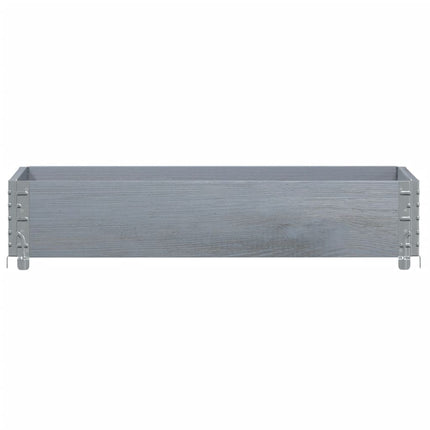 Odlingslåda grå 100x50 cm massiv furu