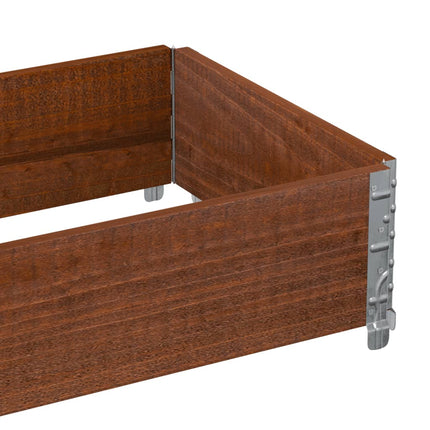 Odlingslåda brun 100x50 cm massiv furu