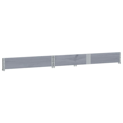 Odlingslåda grå 150x50 cm massivt furuträ