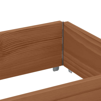 Odlingslåda brun 150x50 cm massiv furu