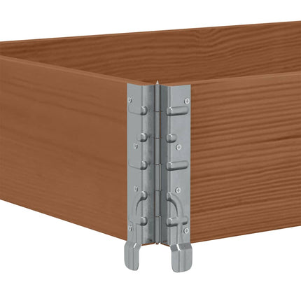 Odlingslåda brun 150x50 cm massiv furu