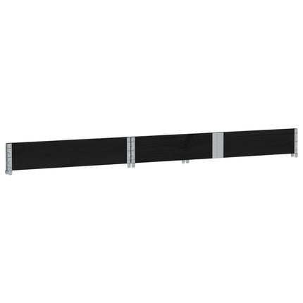Odlingslåda svart 150x100 cm massiv furu