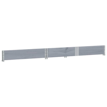 Odlingslåda grå 150x100 cm massivt furuträ