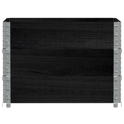 Odlingslåda svart 80x60 cm massiv furu