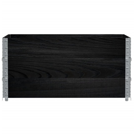 Odlingslåda svart 120x80 cm massiv furu