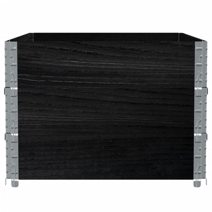 Odlingslåda svart 120x80 cm massiv furu