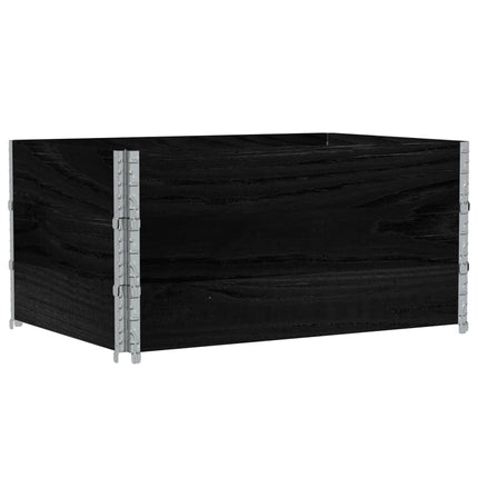 Odlingslåda svart 120x80 cm massiv furu