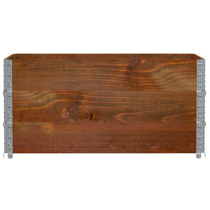 Odlingslåda brun 120x80 cm massiv furu