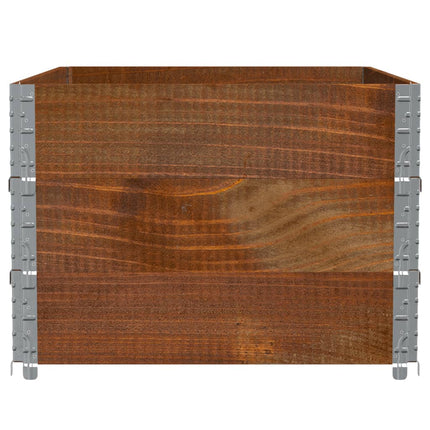 Odlingslåda brun 120x80 cm massiv furu