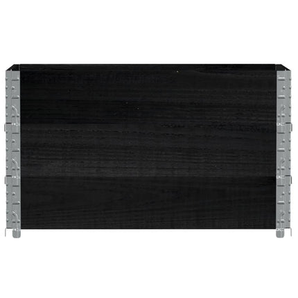 Odlingslåda svart 100x50 cm massiv furu