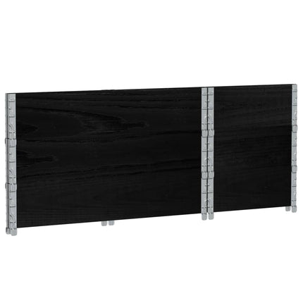 Odlingslåda svart 100x50 cm massiv furu