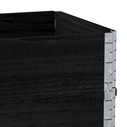 Odlingslåda svart 100x50 cm massiv furu