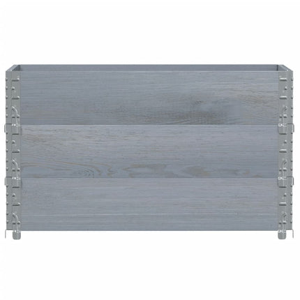 Odlingslåda grå 100x50 cm massivt furuträ