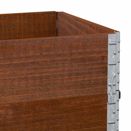 Odlingslåda brun 100x50 cm massiv furu