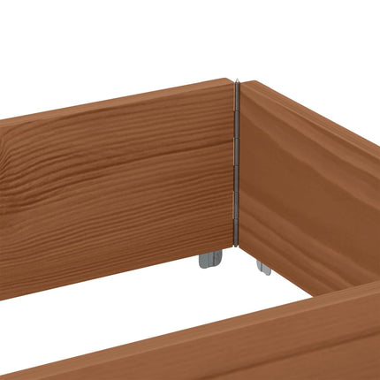Odlingslåda brun 150x50 cm massiv furu