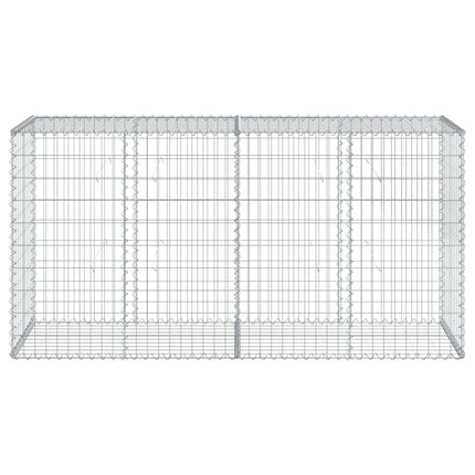 Gabionkorg med skydd 200x50x100 cm galvaniserat järn