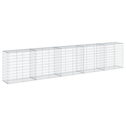 Gabionkorg med skydd 500x50x100 cm galvaniserat järn