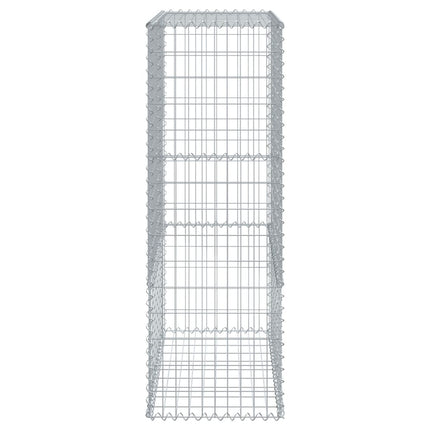 Gabionkorg med skydd 300x50x150 cm galvaniserat järn