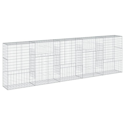 Gabionkorg med skydd 500x50x150 cm galvaniserat järn