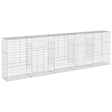 Gabionkorg med skydd 500x50x150 cm galvaniserat järn