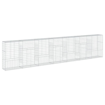 Gabionkorg med skydd 700x50x150 cm galvaniserat järn