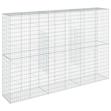 Gabionkorg med skydd 300x50x200 cm galvaniserat järn