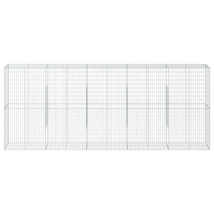 Gabionkorg med skydd 500x50x200 cm galvaniserat järn