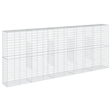 Gabionkorg med skydd 500x50x200 cm galvaniserat järn